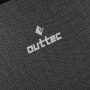 Шезлонг лежак садовий Outtec Lumia Textline розкладний з дашком чорний