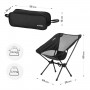 Крісло туристичне ультралегке розкладне Outtec Moon Chair Light з чохлом чорний