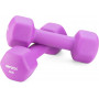 Гантелі для фітнесу неопренові Gymtek Hex 2х3кг фіолетовий