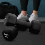 Гантелі для фітнесу неопренові Gymtek Hex 2х4кг чорний