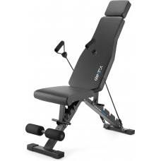 Складана регульована лавка для тренувань Gymtek XL500 з еспандерами