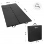 Гімнастичний мат Gymtek DuoFlex 240×120×4см складаний для фітнесу чорний