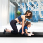 Гімнастичний мат Gymtek DuoFlex 240×120×4см складаний для фітнесу чорний