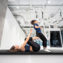 Гімнастичний мат Gymtek DuoFlex 240×120×4см складаний для фітнесу чорний