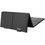 Гімнастичний мат Gymtek DuoFlex 240×120×4см складаний для фітнесу чорний