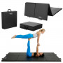 Гімнастичний мат Gymtek DuoFlex 240×120×4см складаний для фітнесу чорний