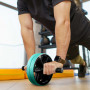 Ролик для пресу подвійний Gymtek блакитний