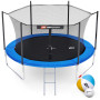 Батут Hop-Sport 10ft (305см) синий с внутренней сеткой