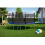 Батут Hop-Sport 14ft (427см) синий с внешней сеткой