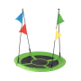 Садовая качель - гнездо Outtec XXL с флажками зеленый
