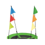 Садовая качель - гнездо Outtec XXL с флажками зеленый