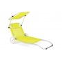 Шезлонг лежак Outtec Sun з дашком жовтий