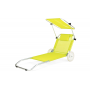 Шезлонг лежак Outtec Sun з дашком жовтий