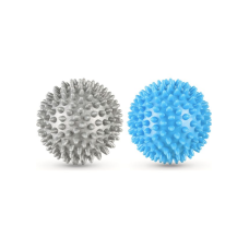 Набір масажних м'ячів Gymtek 70 мм 2 шт твердий/м'який сіро-блакитний