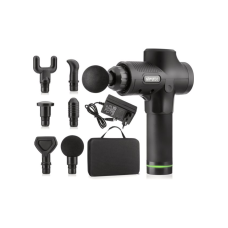 Массажер Gymtek перкуссионный со сменными насадками черный