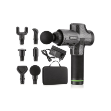 Массажер Gymtek перкуссионный со сменными насадками серый