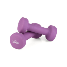Гантелі для фітнесу неопренові Queenfit 2х1 кг фіолетовий