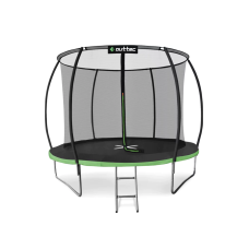 Батут Outtec Premium 8ft (252см) черно-зеленый с внутренней сеткой