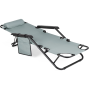 Шезлонг лежак Outtec раскладной графит