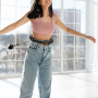 Хулахуп Queenfit регульований масажний з обважнювачем чорний