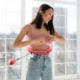 Хулахуп Gymtek з обтяжувачем регульований рожевий