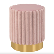 Пуф Costway Rosa велюровий на металевій основі #JV11483PI