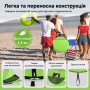 Пляжний намет-тент Pop-Up Costway саморозкладний від сонця 3-4 місний зелений