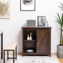 Кухонний комод-буфет Costway Sideboard з амбарними розсувними дверцятами лофт рустик