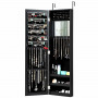 Дзеркало шафа підвісна Costway Glamour Case для біжутерії чорний