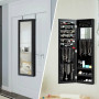 Дзеркало шафа підвісна Costway Glamour Case для біжутерії чорний