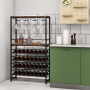 Стелаж винний Costway 80 x 30 x 140 см