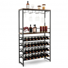 Стелаж винний Costway 80 x 30 x 140 см