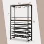 Стелаж винний Costway 80 x 30 x 140 см