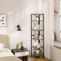 Стелаж кутовий Costway SpaceSaver Tower 160 на 5 полиць Loft