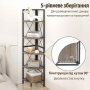 Стелаж кутовий Costway SpaceSaver Tower 160 на 5 полиць Loft