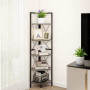 Стелаж кутовий Costway SpaceSaver Tower 160 на 5 полиць Loft