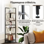 Стелаж кутовий Costway SpaceSaver Tower 160 на 5 полиць Loft