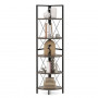 Стелаж кутовий Costway SpaceSaver Tower 160 на 5 полиць Loft