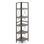 Стелаж кутовий Costway SpaceSaver Tower 160 на 5 полиць Loft