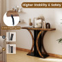 Стіл-консоль Costway SlimConsole у передпокій лофт коричневий