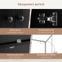 Комод кухонний Costway з шафкою та нішею чорний