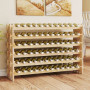 Стелаж винний Costway Modular Wine дерев'яний на 72 пляшки