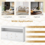 Дитячий комод Costway Toy Storage Sideboard для іграшок та книг з шухлядами та дверцятами білий