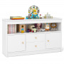 Дитячий комод Costway Toy Storage Sideboard для іграшок та книг з шухлядами та дверцятами білий