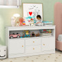Дитячий комод Costway Toy Storage Sideboard для іграшок та книг з шухлядами та дверцятами білий