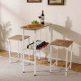 Комплект меблів Costway Oslo Counter Set барний стіл зі стільцями лофт білий бук
