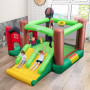 Надувний батут Costway FarmYard Jump & Slide ігровий центр дитячий з подвійною гіркою + компресор