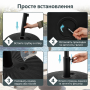 Основа для садової парасольки Costway кругла чорний