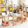 Комплект дитячих меблів Costway Kids Play 3-in-1 Desk стіл та 2 стільці з двосторонньою стільницею-д
