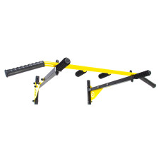 Турнік настінний Besport BS-T0204 з 6 ручками жовтий